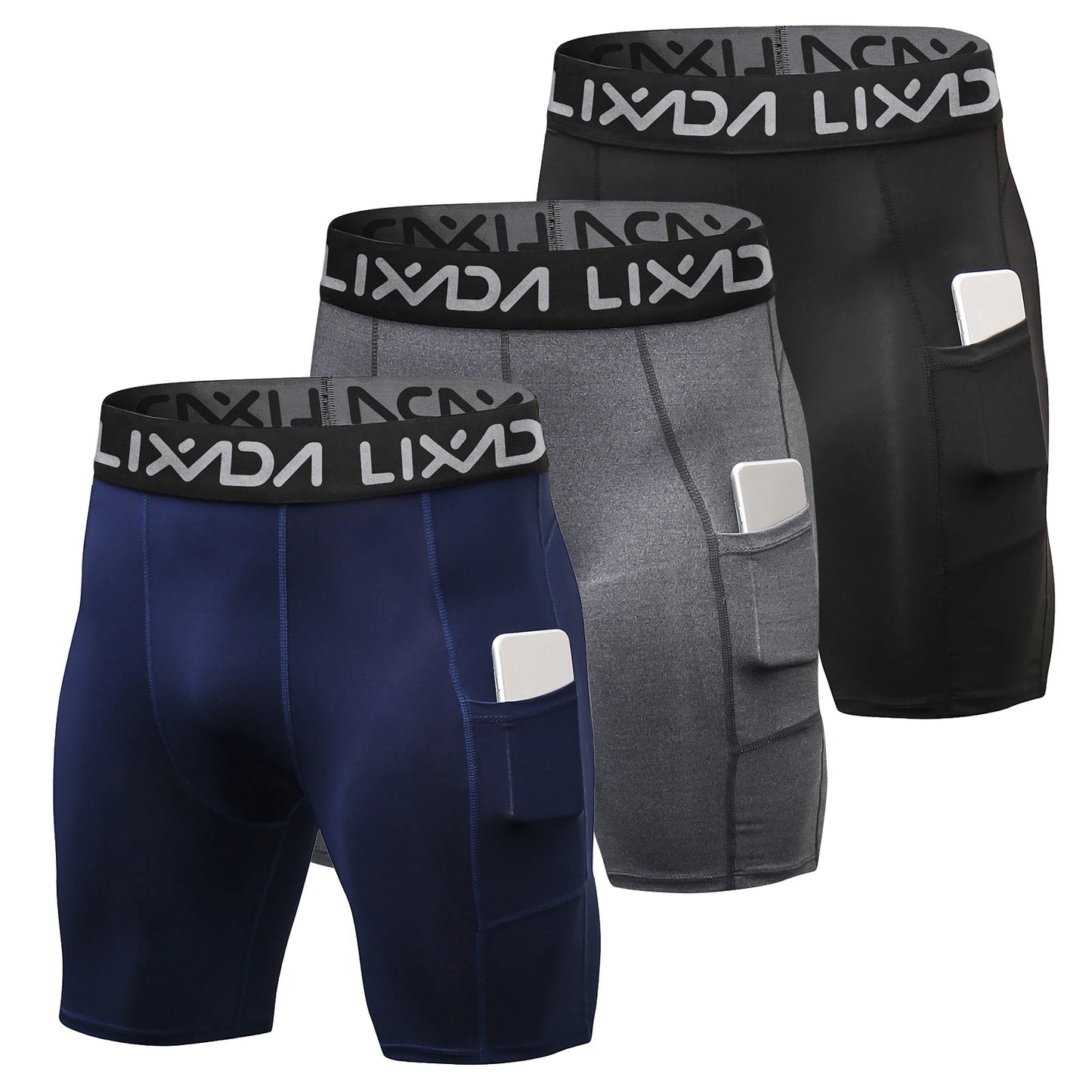 3 Pack Men Sports Shorts
