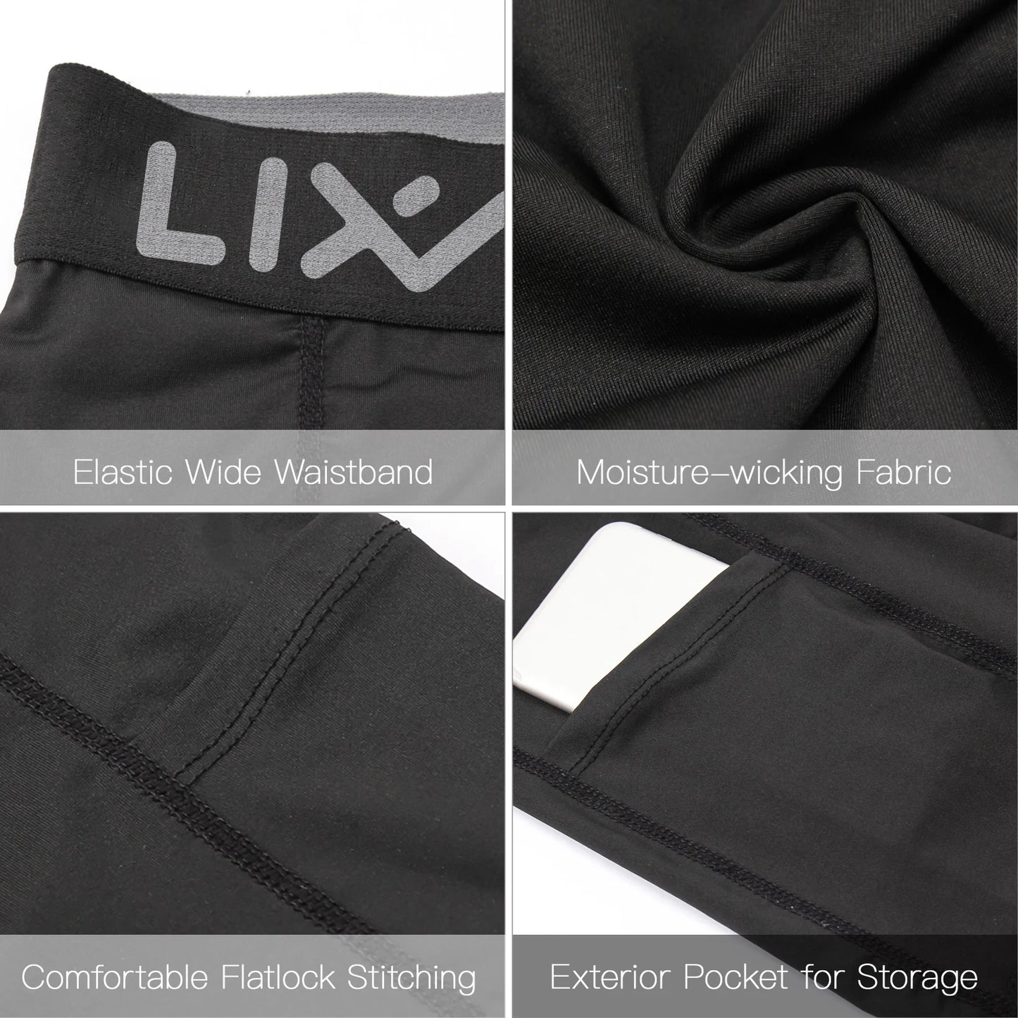 3 Pack Men Sports Shorts