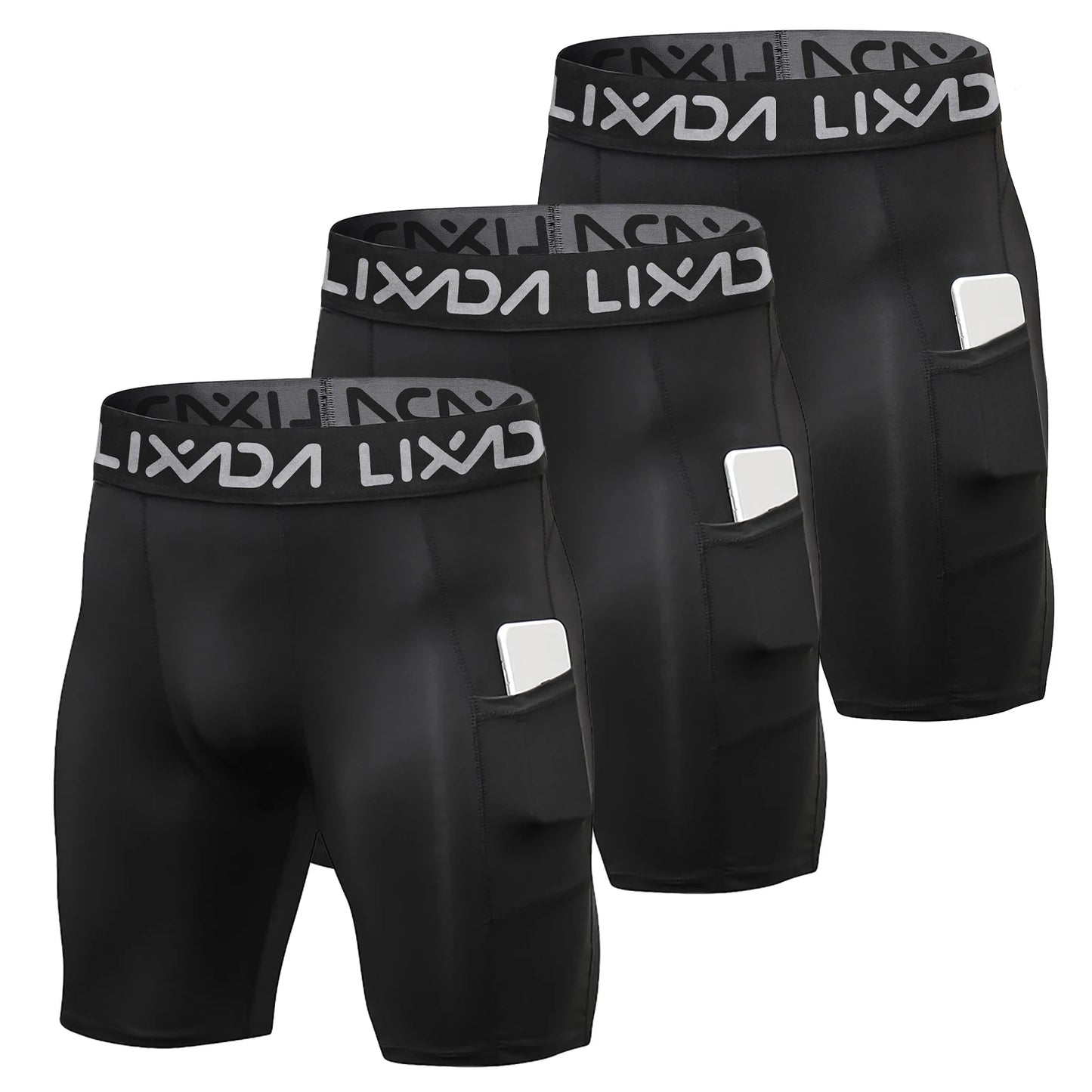 3 Pack Men Sports Shorts