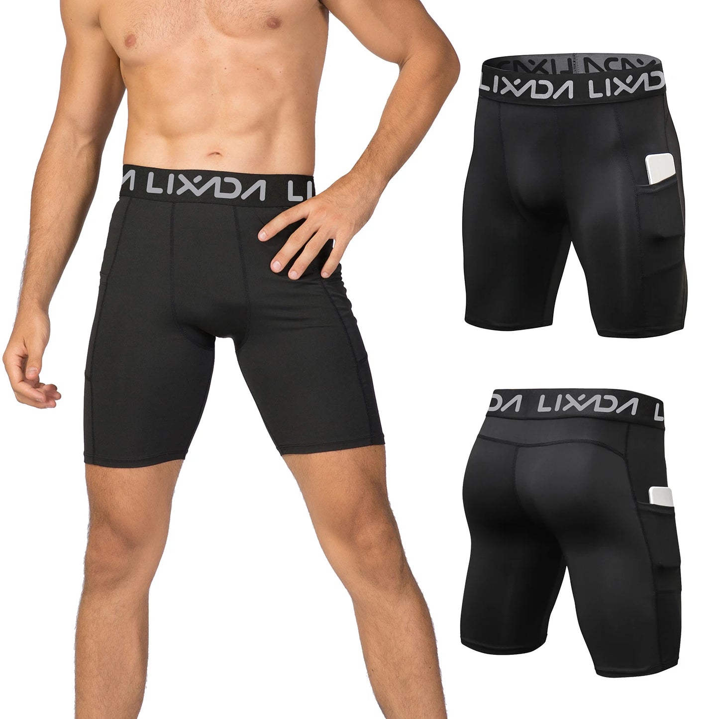 3 Pack Men Sports Shorts